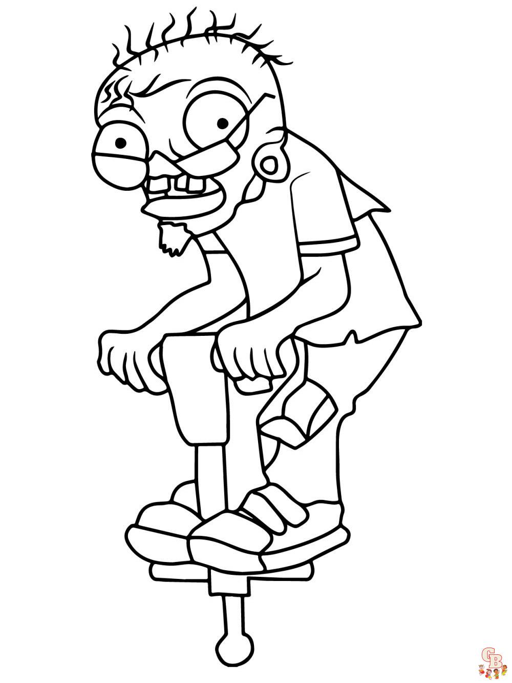 Plants vs Zombies Coloring Pages 51