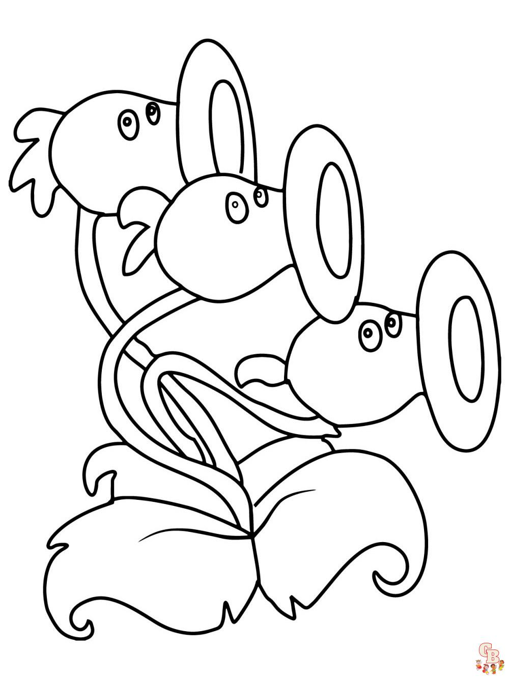 Plants vs Zombies Coloring Pages 54