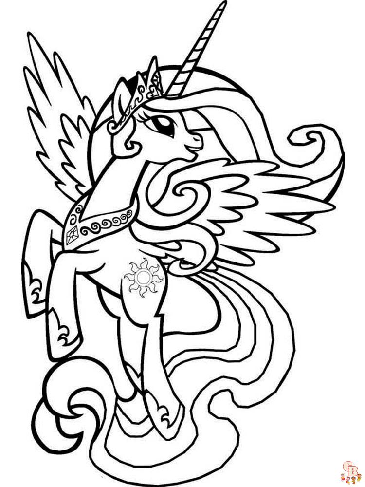 Princess Celestia Coloring Pages 1