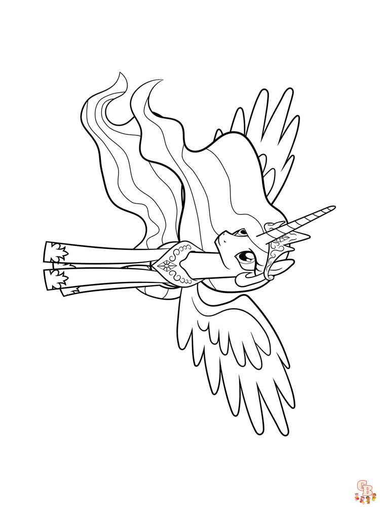 Princess Celestia Coloring Pages 14