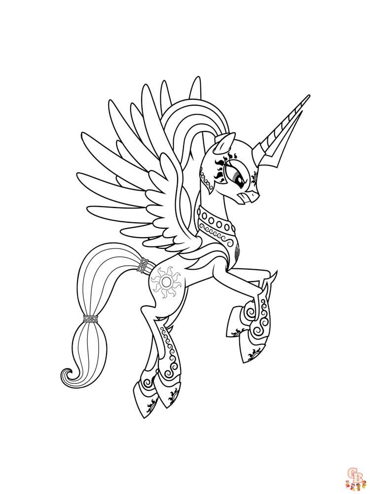 Princess Celestia Coloring Pages 15