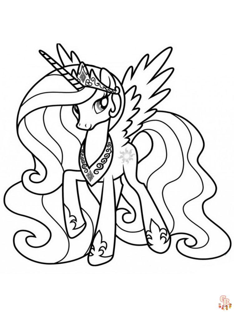 Princess Celestia Coloring Pages 2