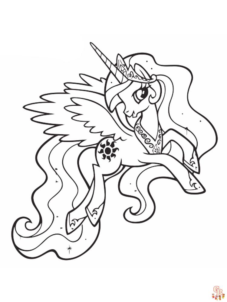 Princess Celestia Coloring Pages 3