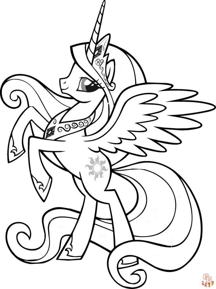 Princess Celestia Coloring Pages 5