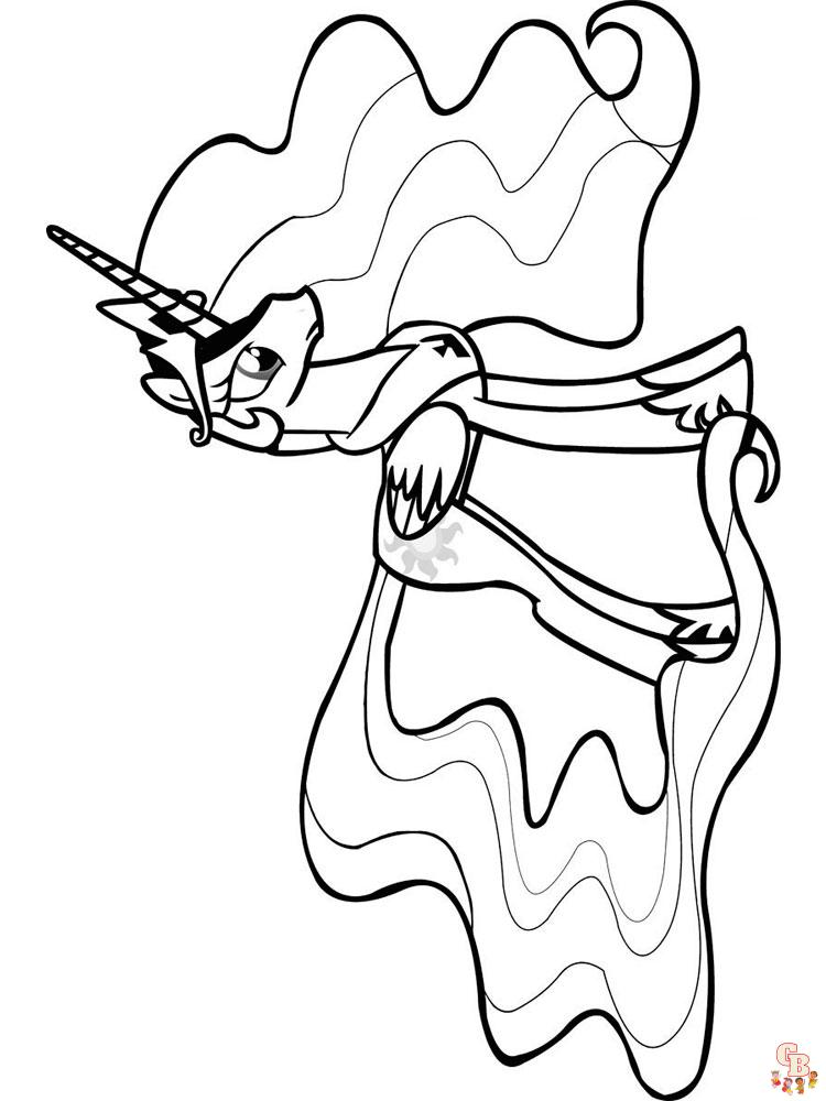 Princess Celestia Coloring Pages 6