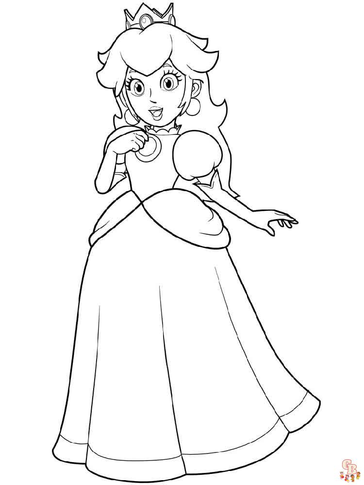 Princess Peach coloring pages 14 1