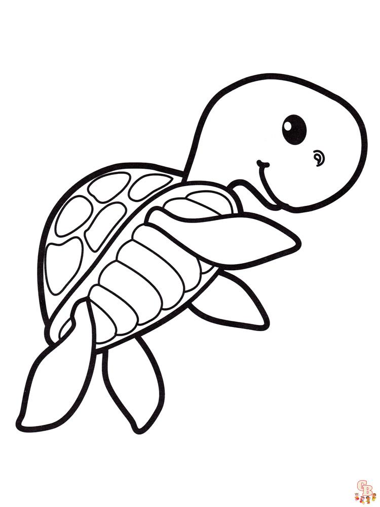 Sea Turtle Coloring Pages 5