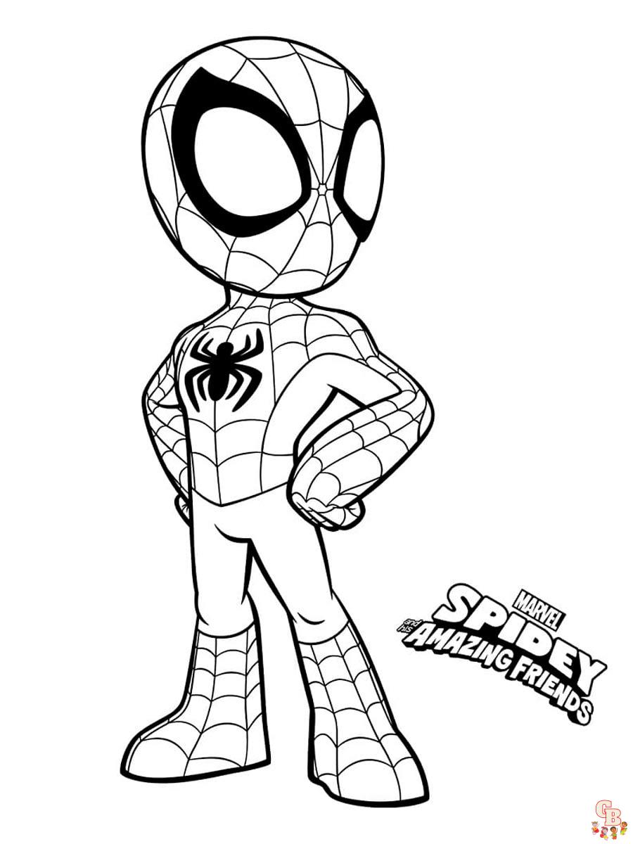 Spidey and His Amazing Friends Coloring Pages 1