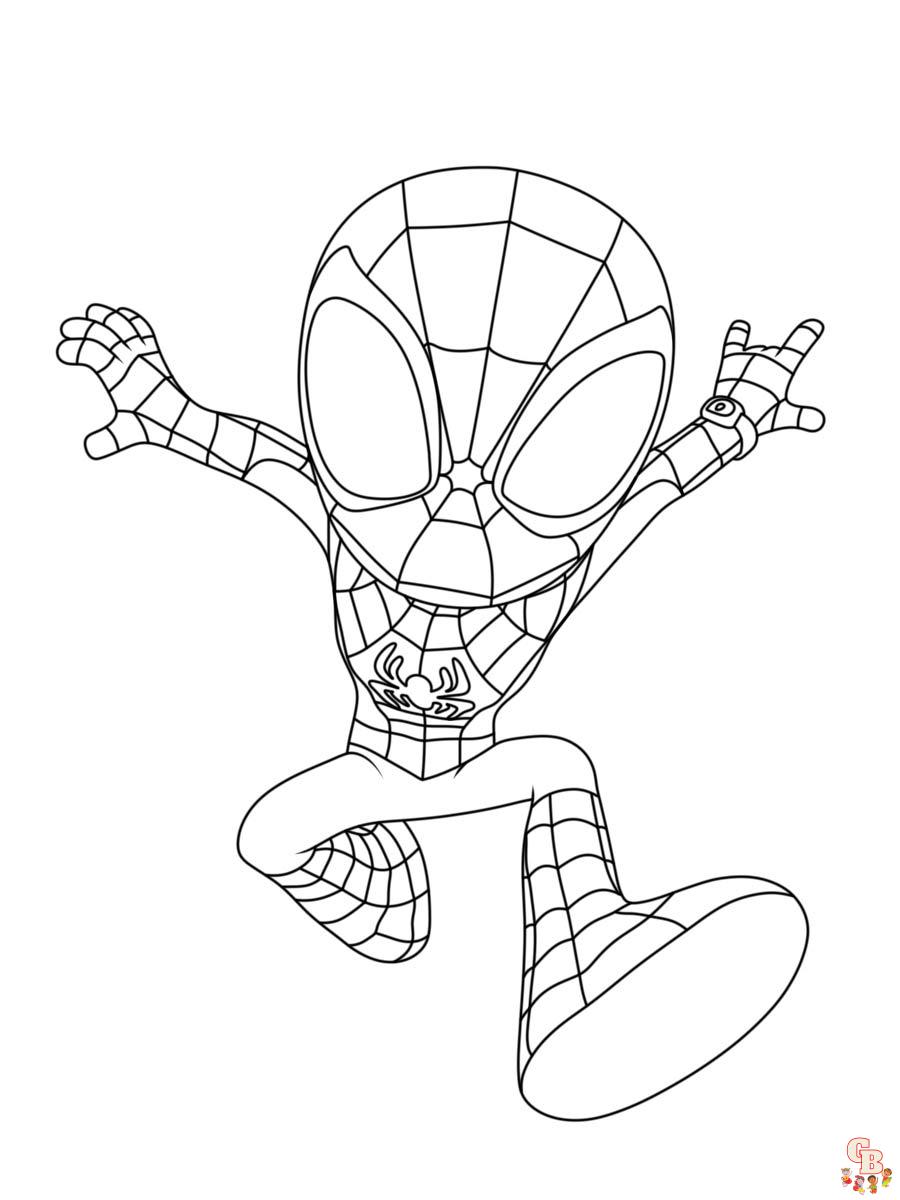 Spidey and His Amazing Friends Coloring Pages 10