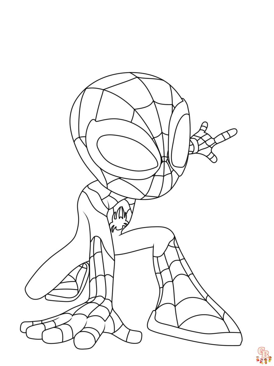 Spidey and His Amazing Friends Coloring Pages 13