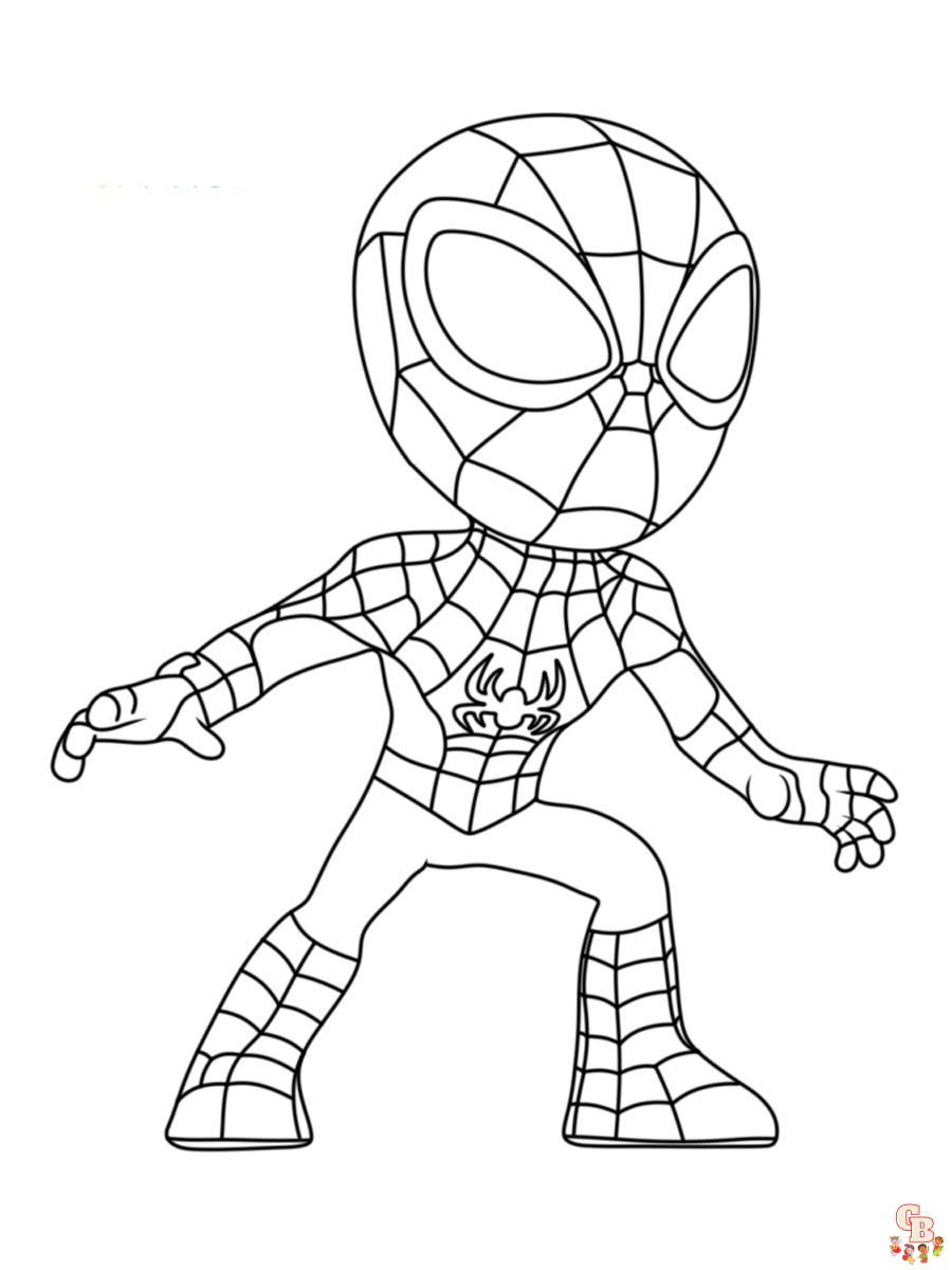 Spidey and His Amazing Friends Coloring Pages 14