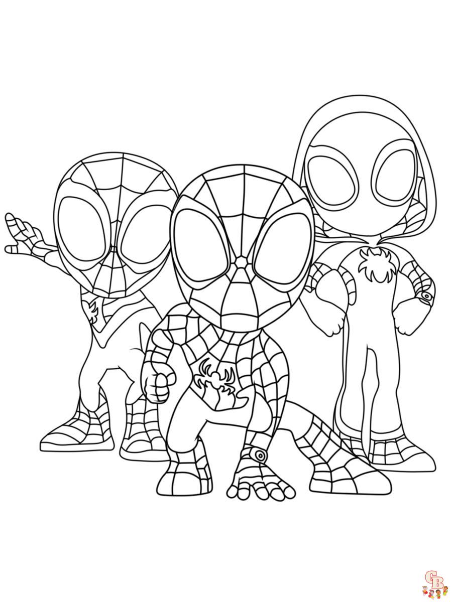 Spidey and His Amazing Friends Coloring Pages 16