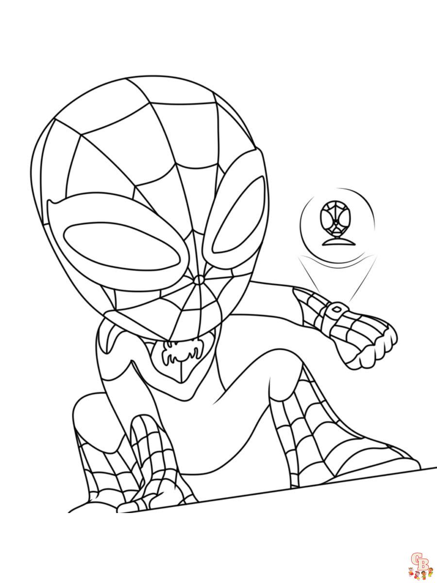 Spidey and His Amazing Friends Coloring Pages 17