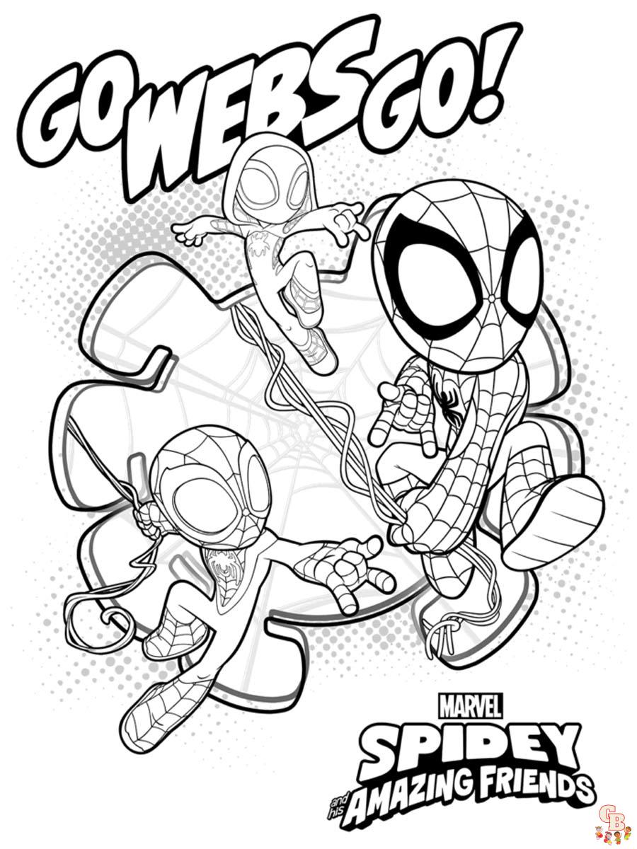 Spidey and His Amazing Friends Coloring Pages 20