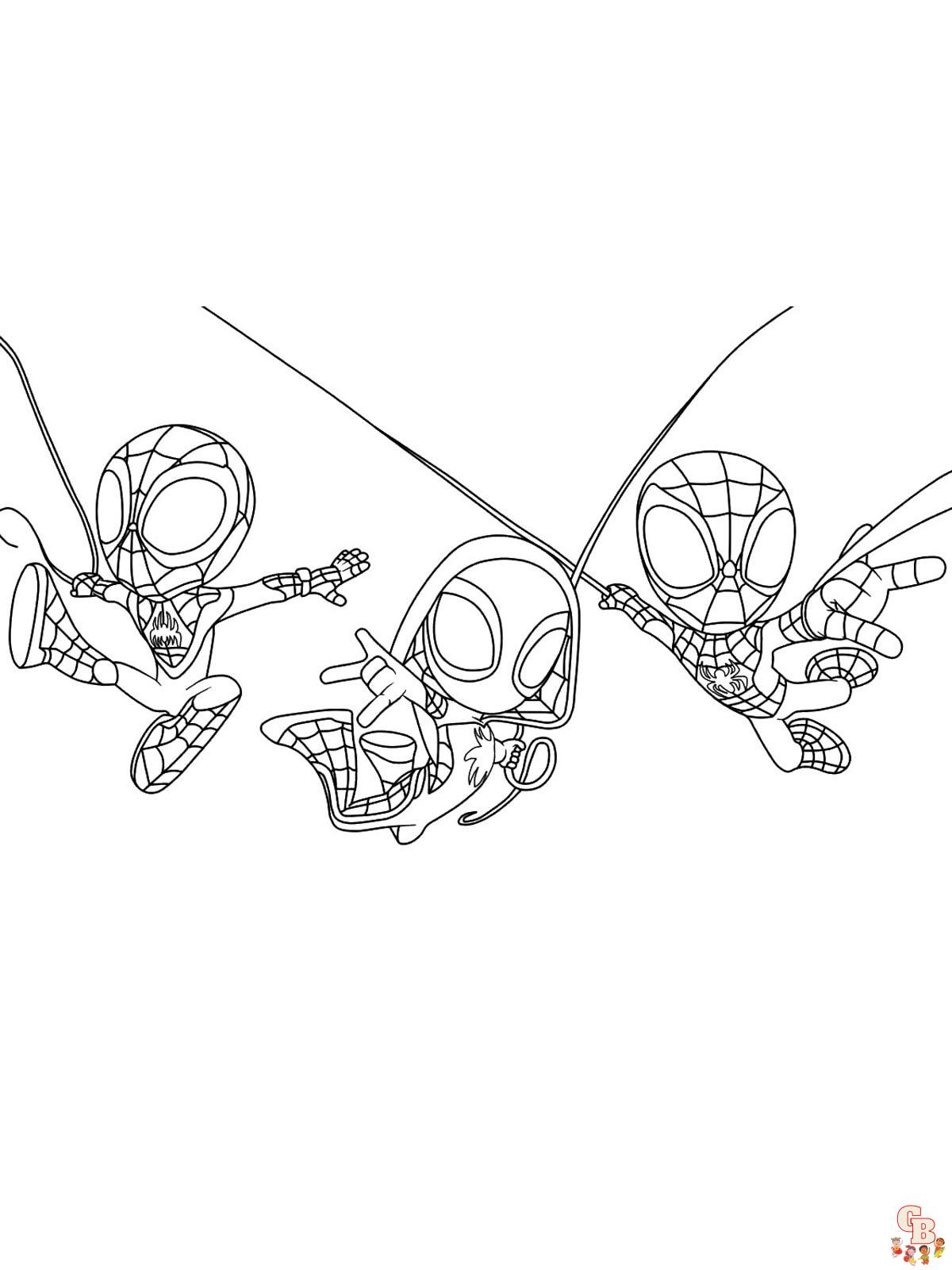 Spidey and His Amazing Friends Coloring Pages 3