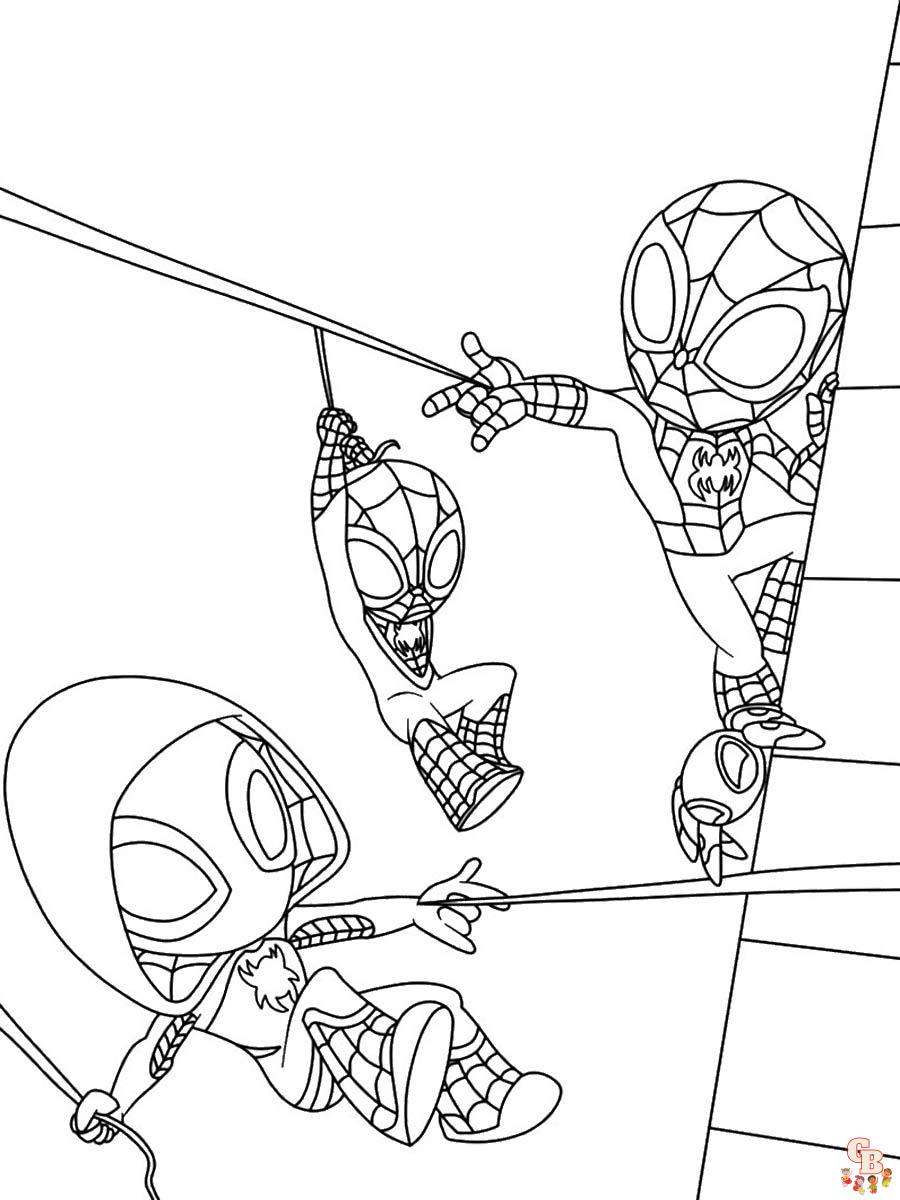 Spidey and His Amazing Friends Coloring Pages 6