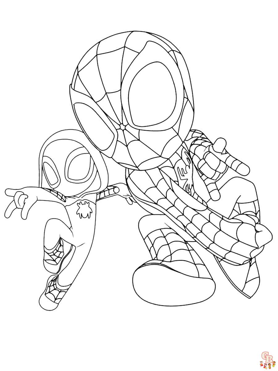 Spidey and His Amazing Friends Coloring Pages 7