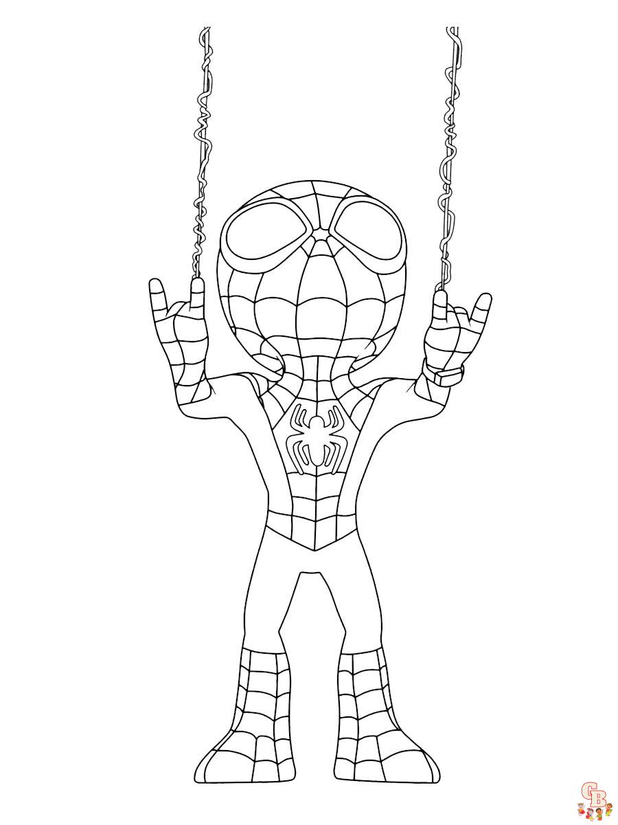 Spidey and His Amazing Friends Coloring Pages 8