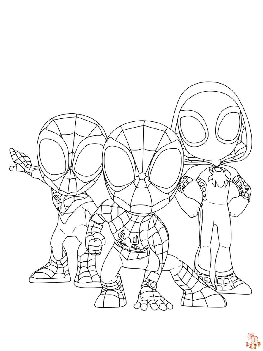 Spidey and His Amazing Friends Coloring Pages 9