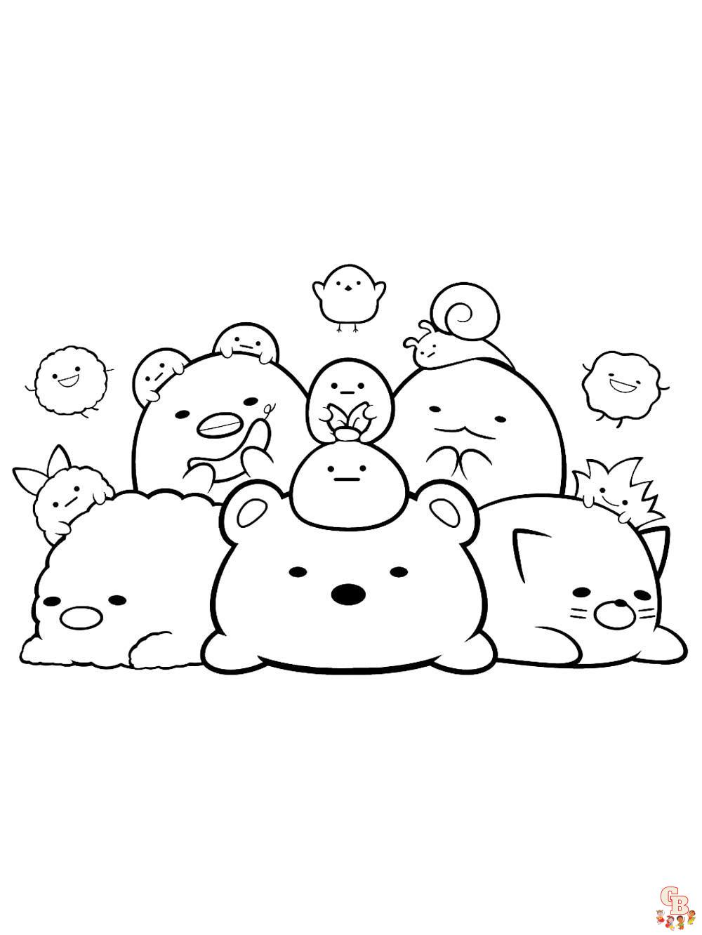 Sumikko Gurashi Coloring Pages 18