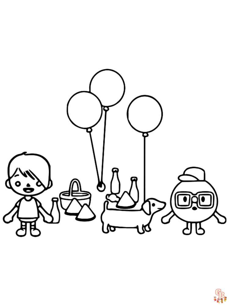 Toca Boca Coloring Pages 12