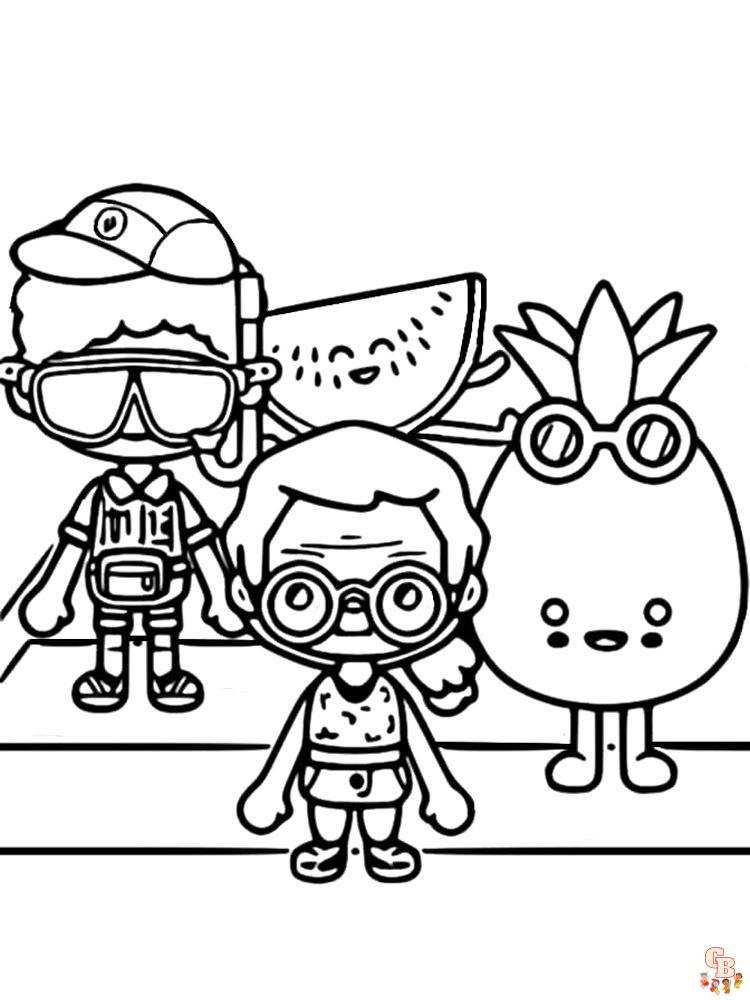 Toca Boca Coloring Pages 31