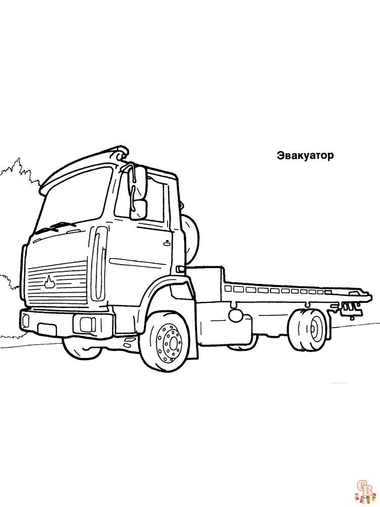 Tow Truck Coloring Pages 10