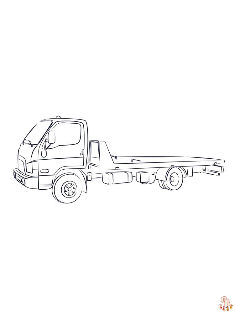 Tow Truck Coloring Pages 2