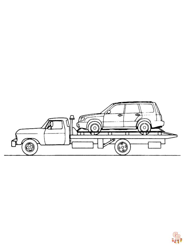 Tow Truck Coloring Pages 3