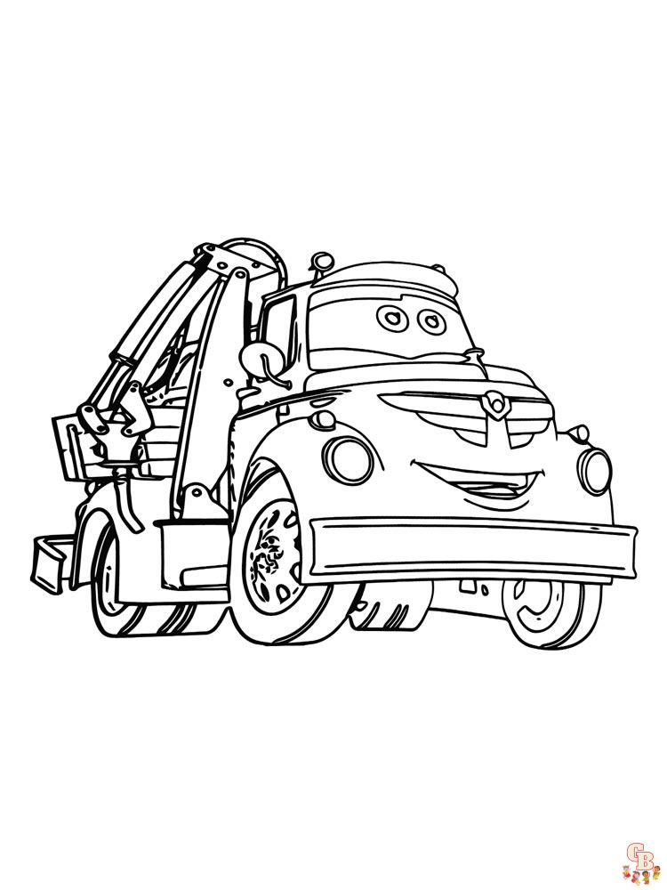 Tow Truck Coloring Pages 4