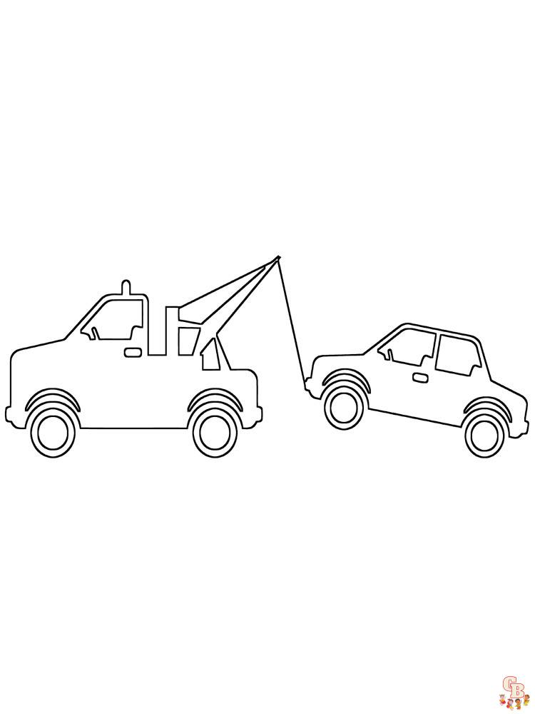 Tow Truck Coloring Pages 6