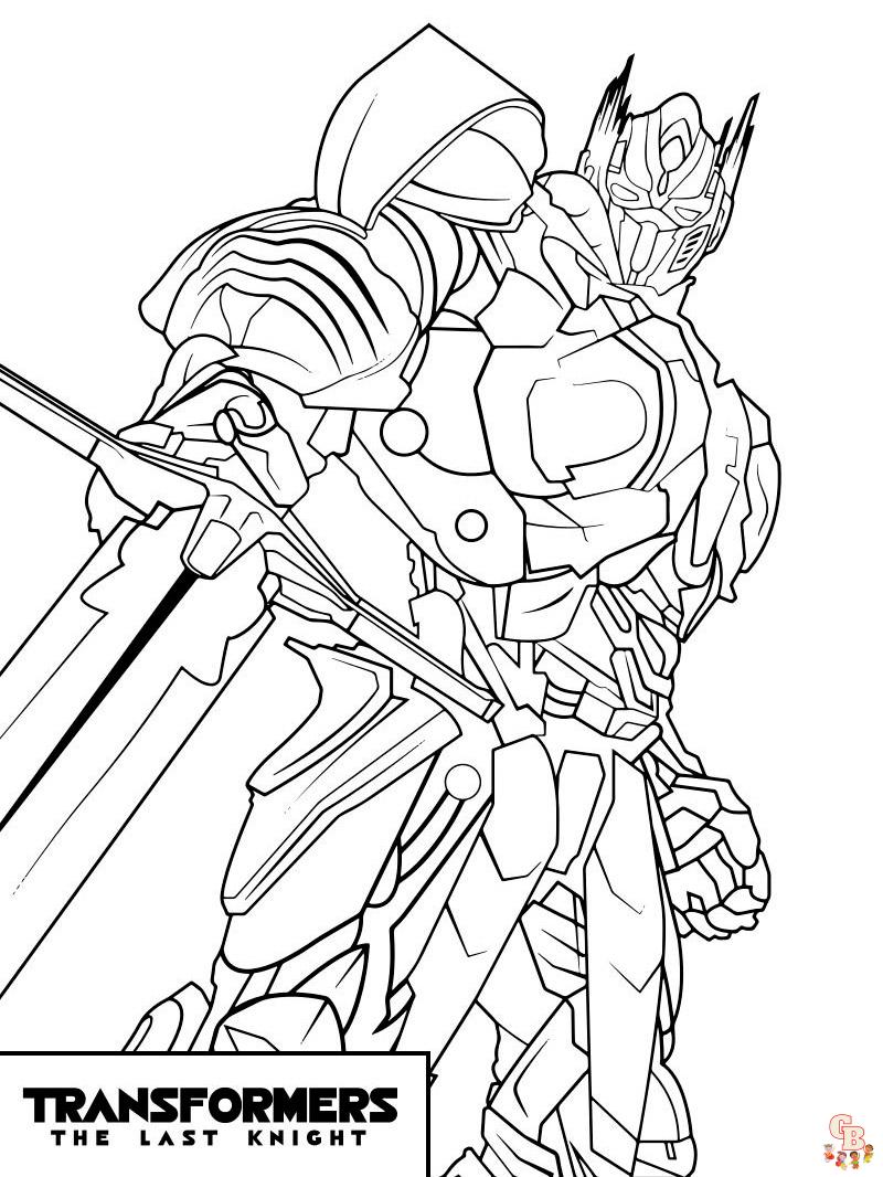 Transformers coloring pages 2