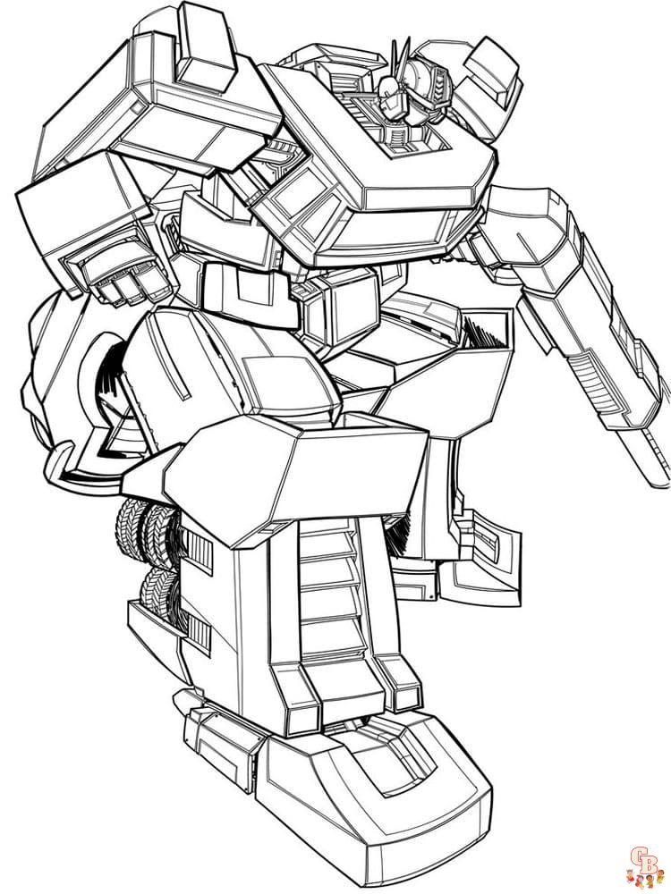 Transformers coloring pages 3