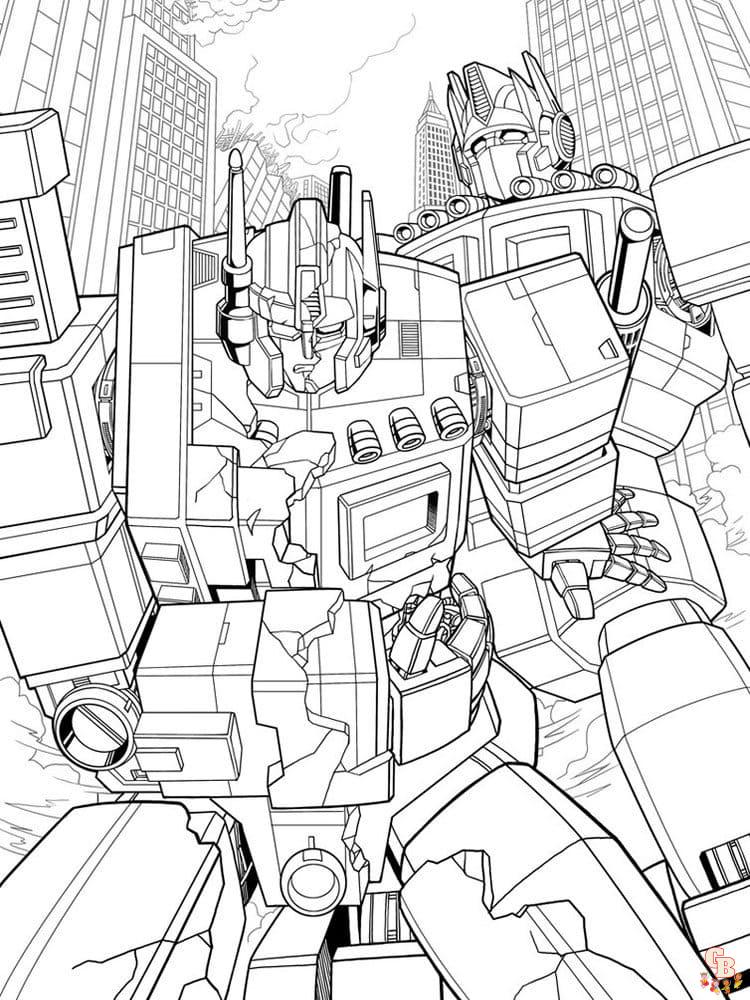 Transformers coloring pages 4