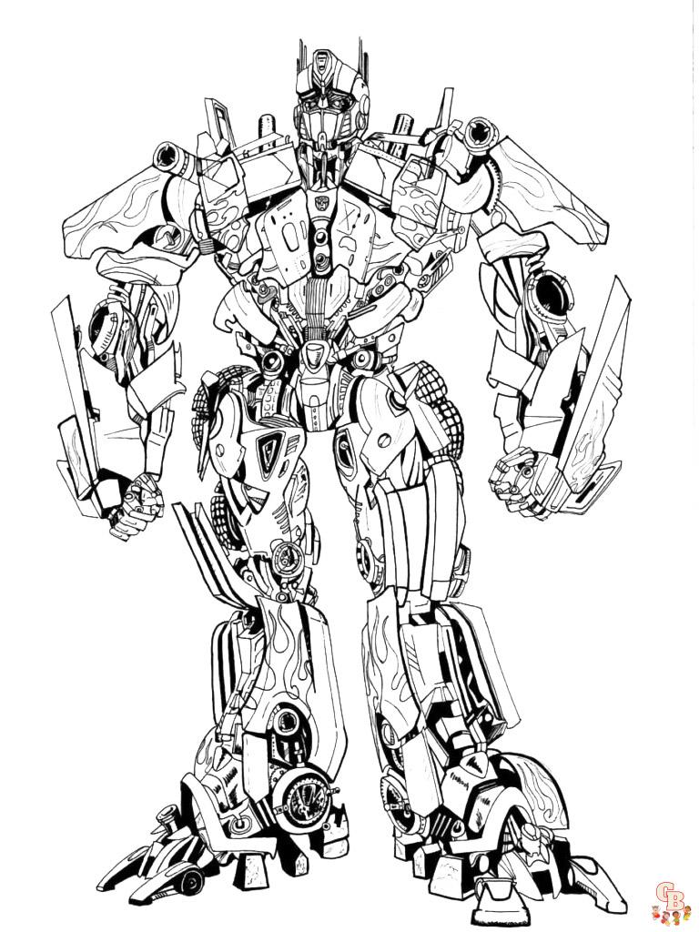 Transformers coloring pages 5