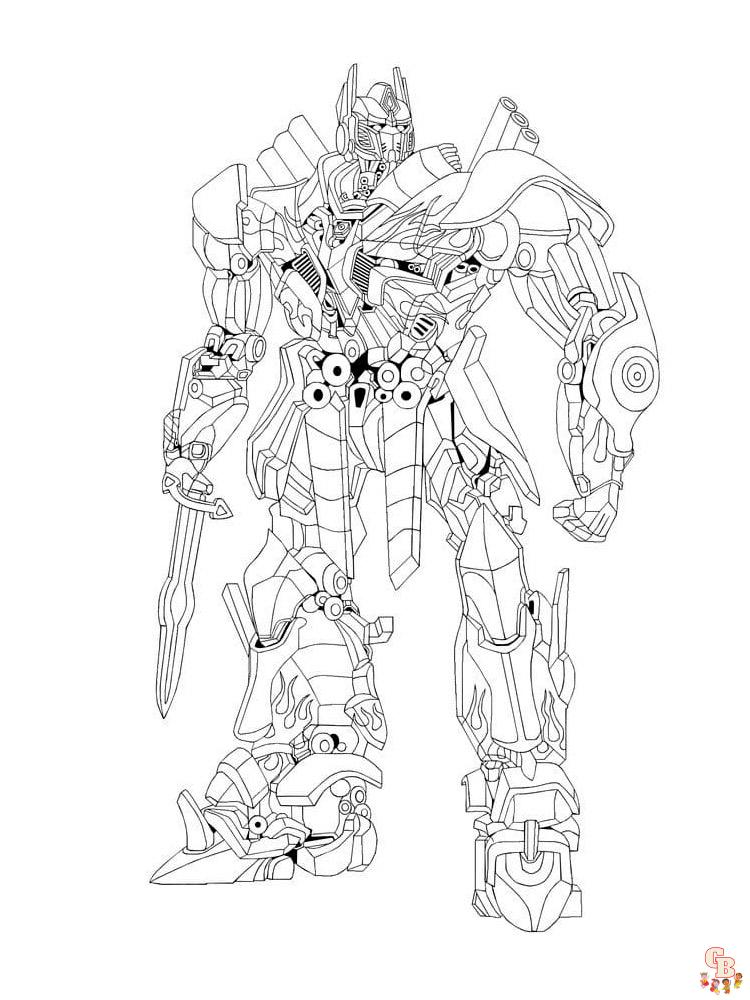 Transformers coloring pages 6