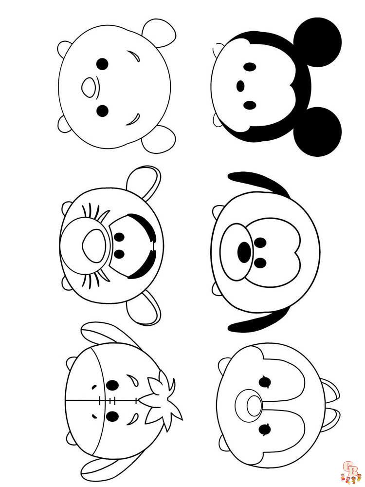 Tsum Tsum Coloring Pages 10