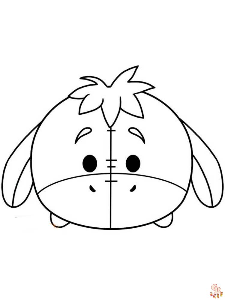 Tsum Tsum Coloring Pages 12