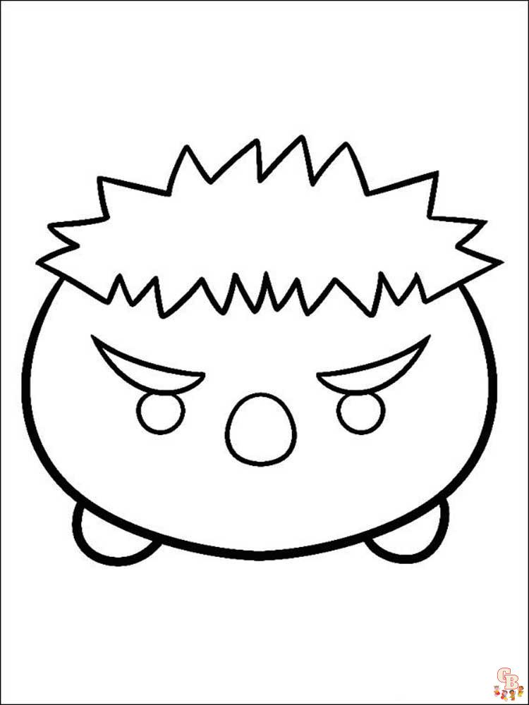 Tsum Tsum Coloring Pages 14