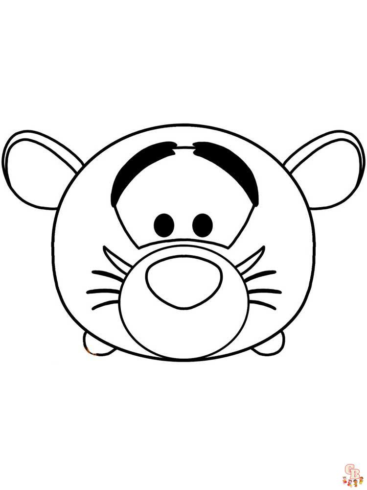 Tsum Tsum Coloring Pages 16