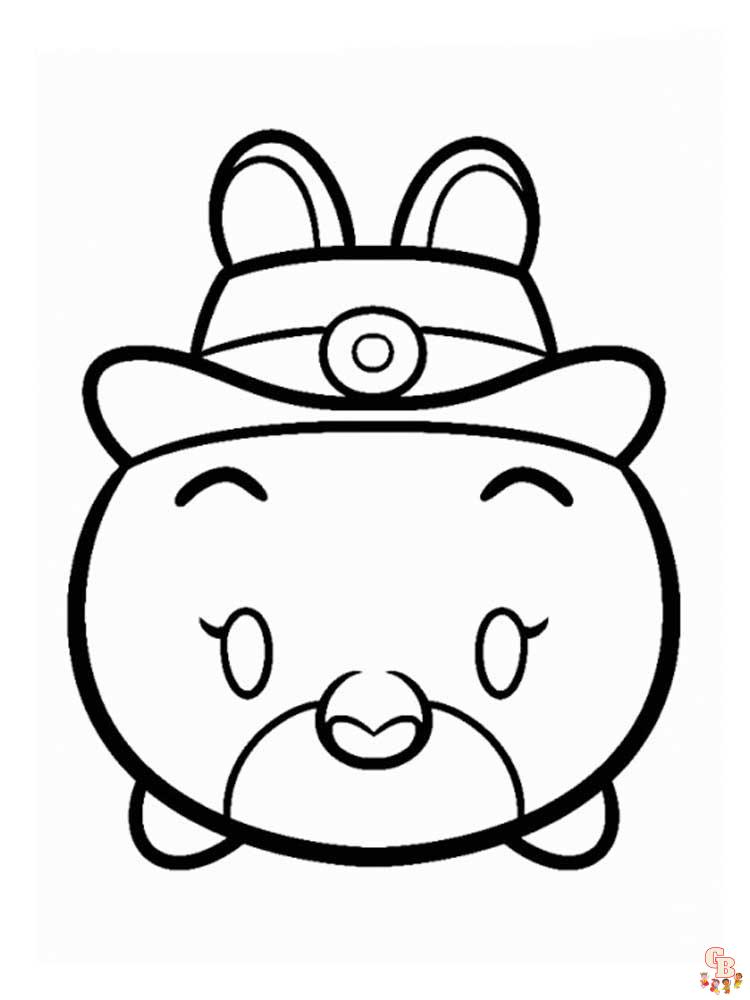 Tsum Tsum Coloring Pages 19