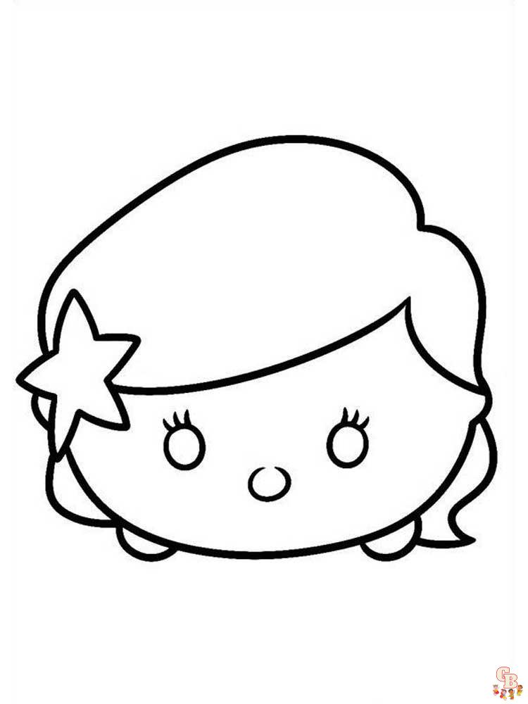 Tsum Tsum Coloring Pages 2