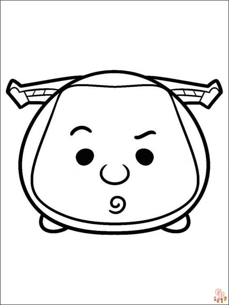 Tsum Tsum Coloring Pages 20