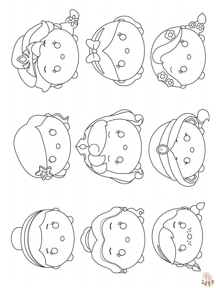 Tsum Tsum Coloring Pages 21