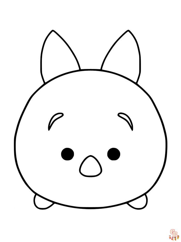 Tsum Tsum Coloring Pages 27