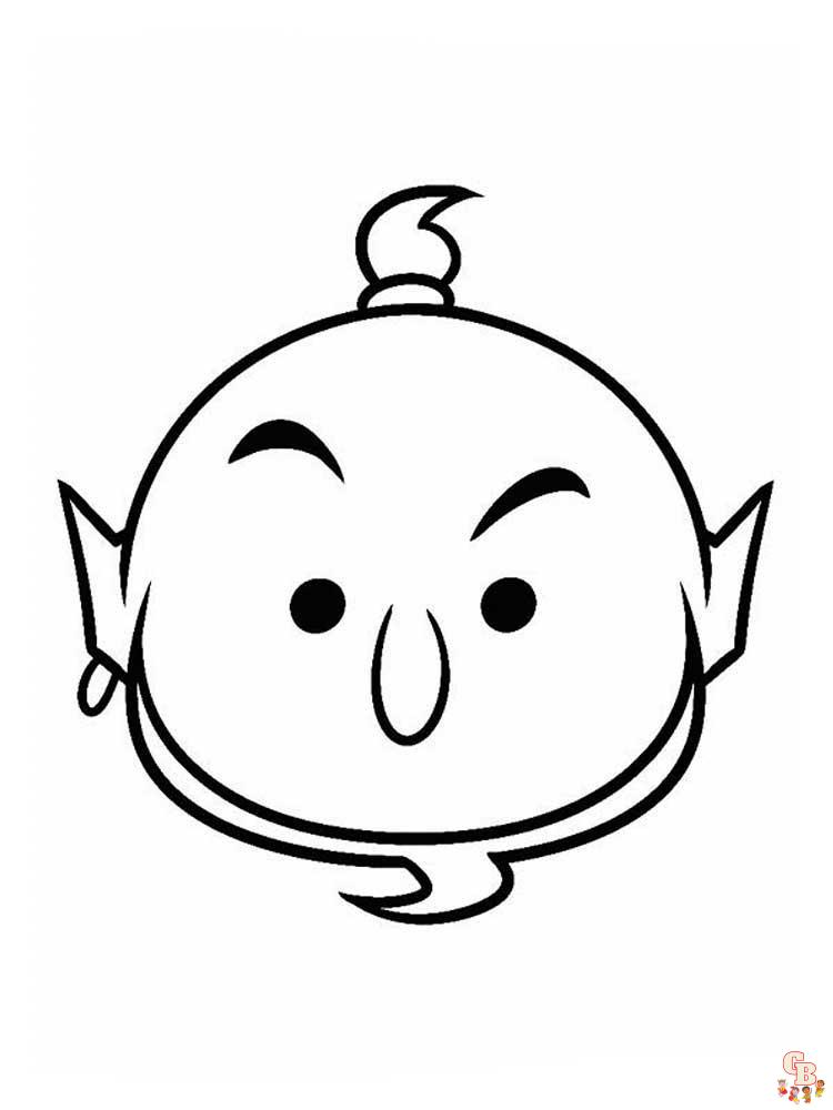 Tsum Tsum Coloring Pages 3