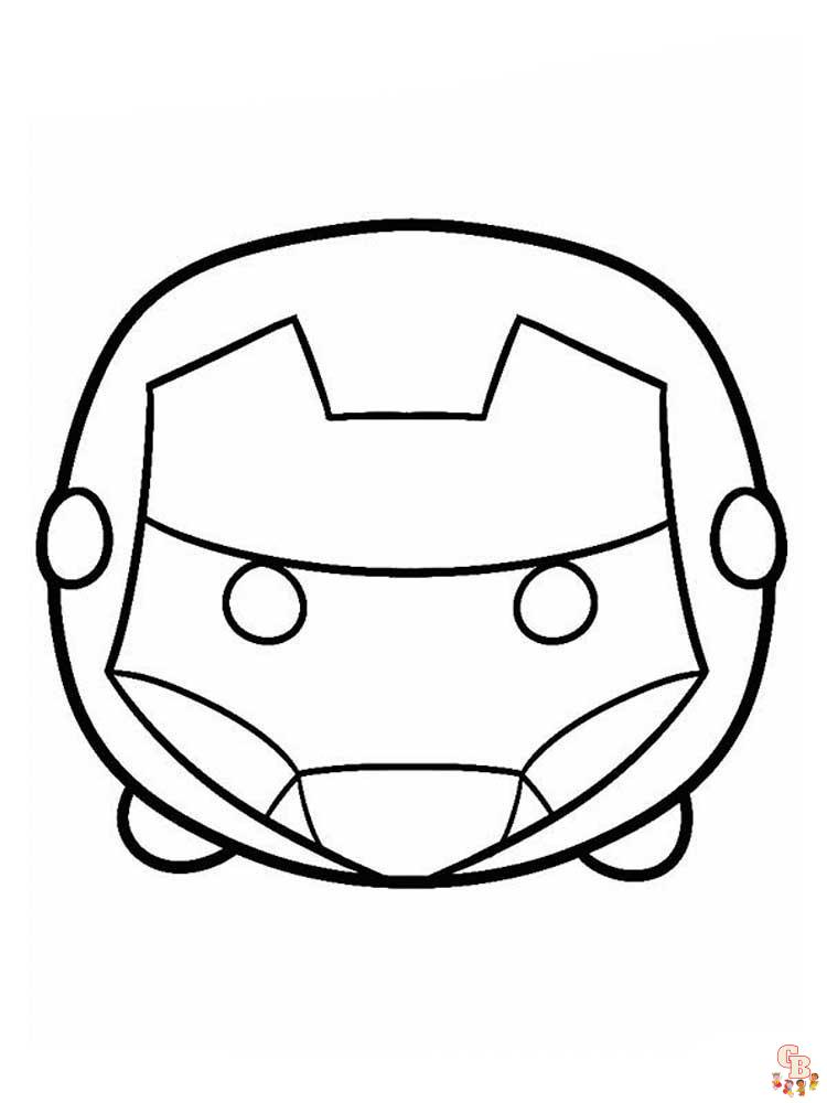 Tsum Tsum Coloring Pages 4