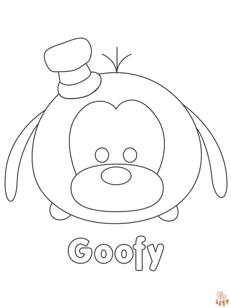 Tsum Tsum Coloring Pages 6