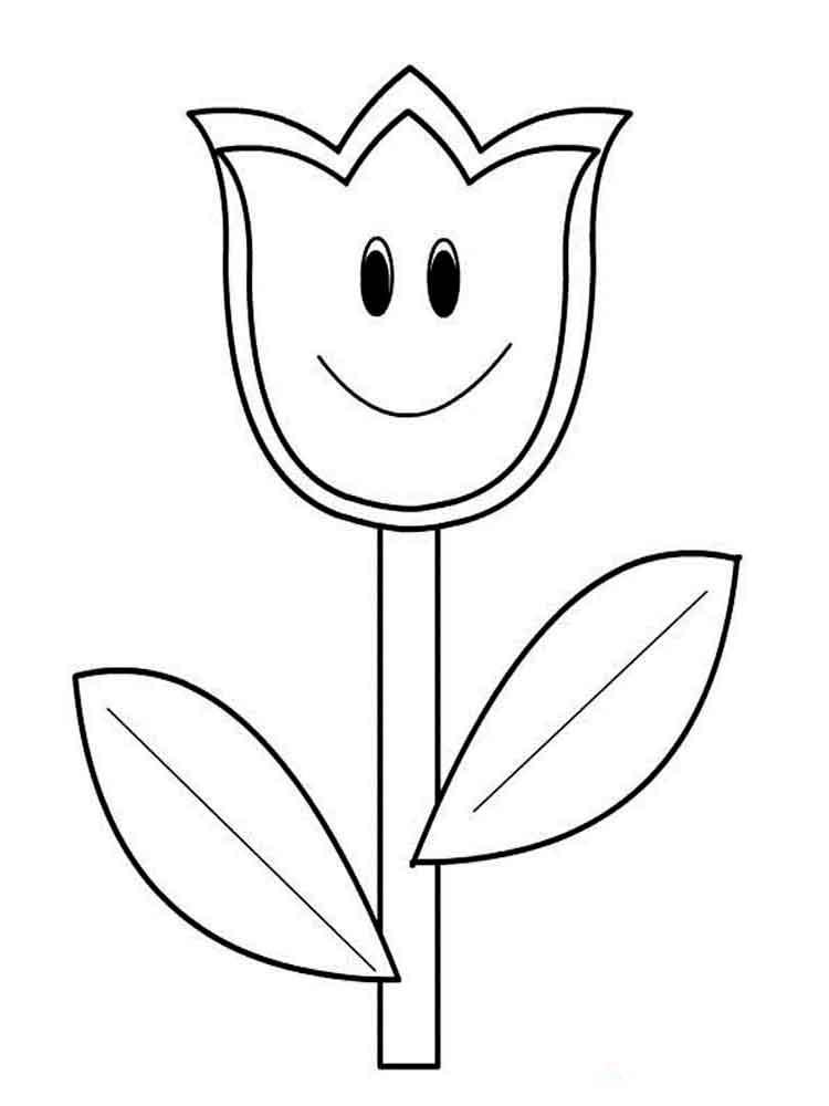 Tulip coloring pages 15