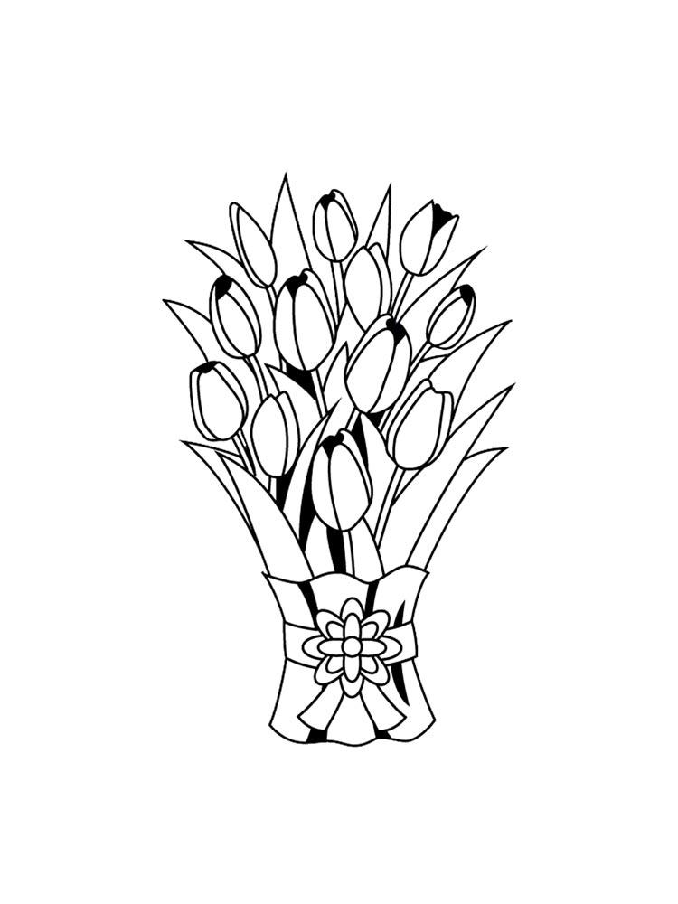 Tulip coloring pages 37